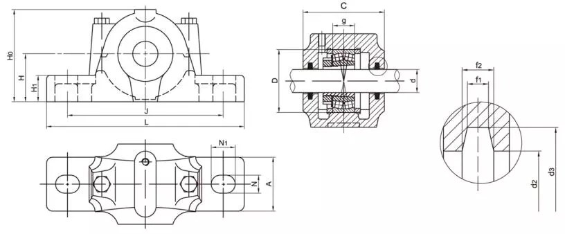 Split Plummer Block Housing Snl Series Snl509