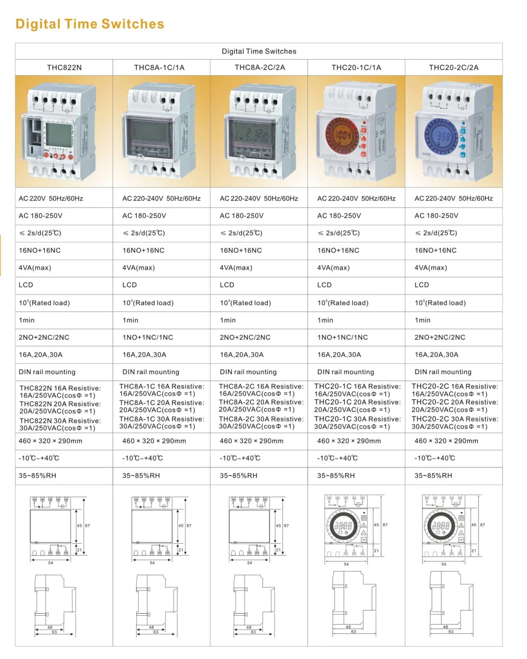 Factory Producedigital Display Timer Switch Relay for Time Control Household